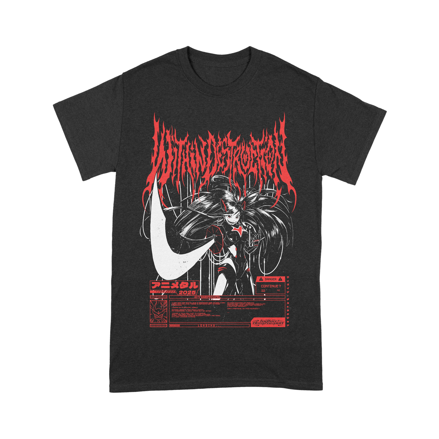 Cybergirl Metal T-Shirt