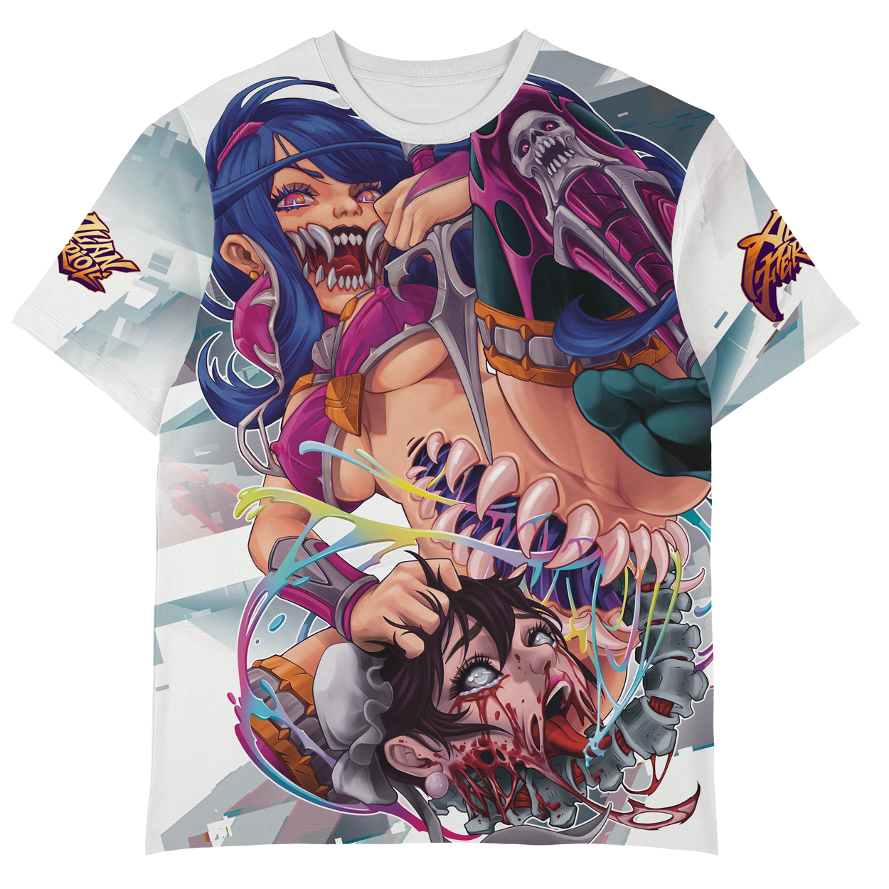 Mileena VS Chun Li All Over Tee