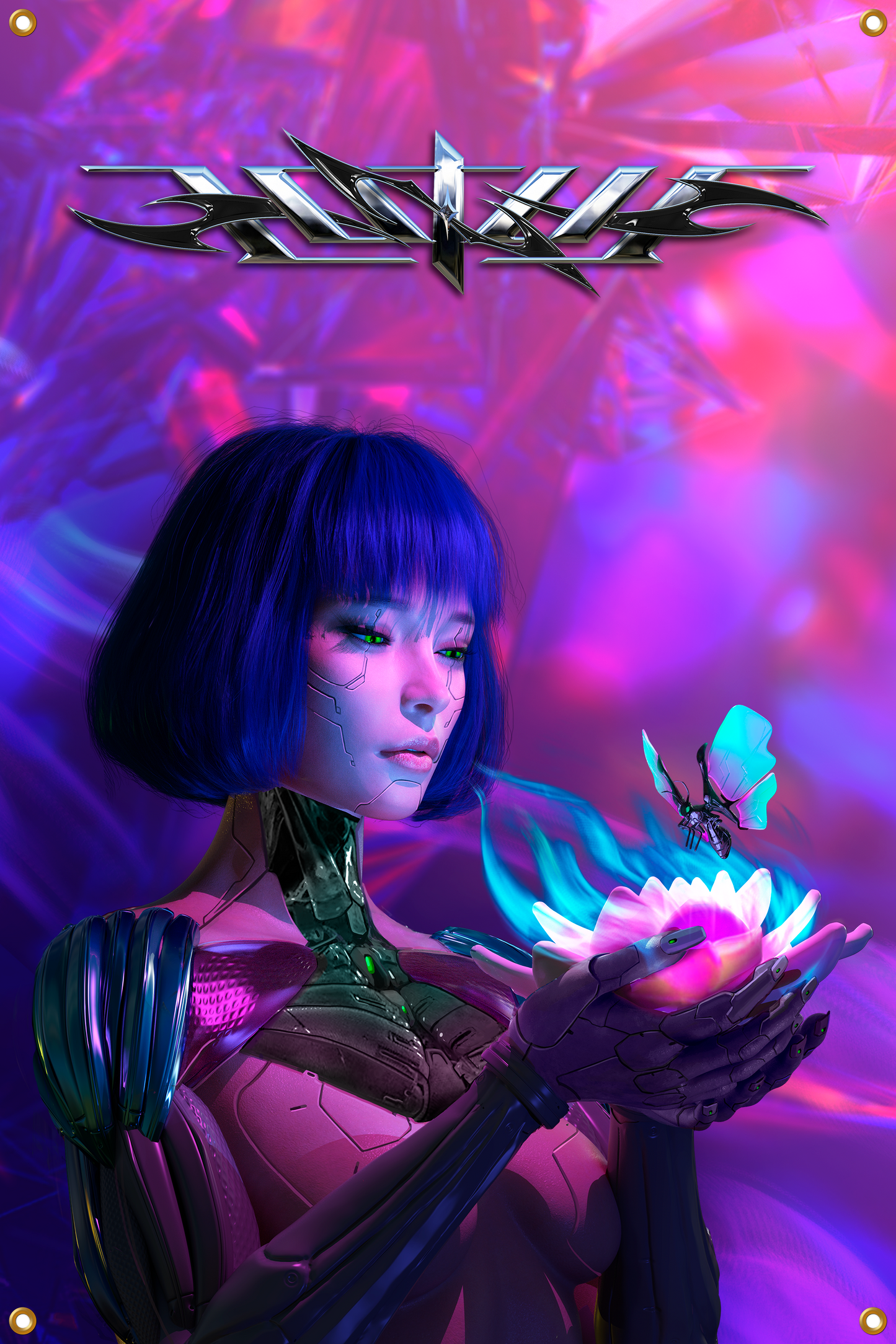 LOTUS Artwork Wall Flag