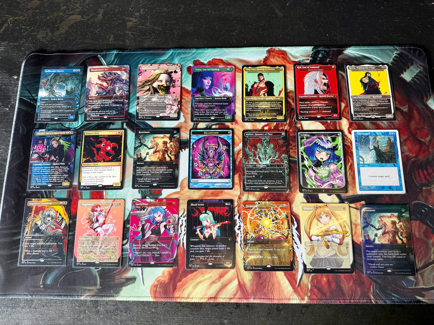 Rebirth Playmat and WD MTG Proxy Cards Bundle
