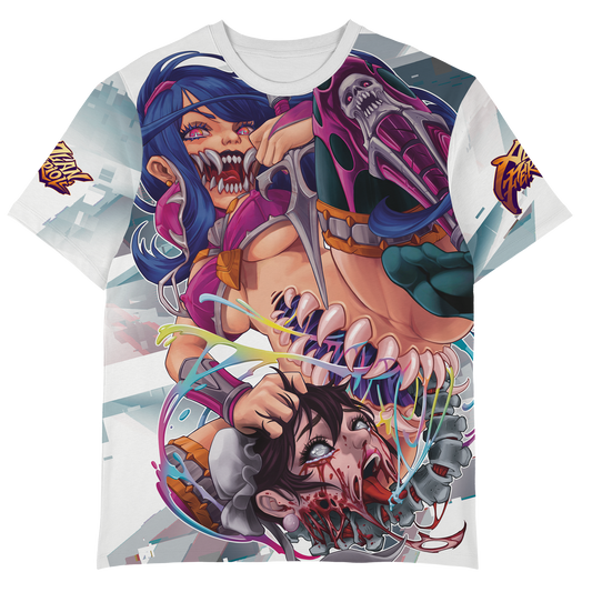 Mileena VS Chun Li All Over Tee